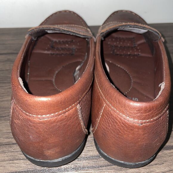 Rockport Works Top Shore Brown Leather Safety Steel Toe Loafer Women's Size 9M - Picture 7 of 8